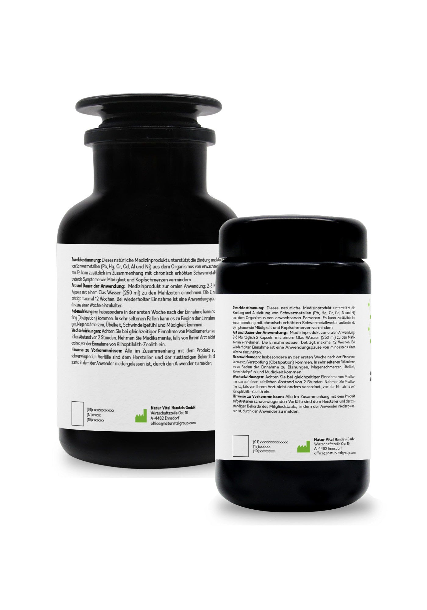 ZeolithMED 200 + 600 Detox-Kapseln im Sparpack, Medizinprodukte mit CE-Zertifikat