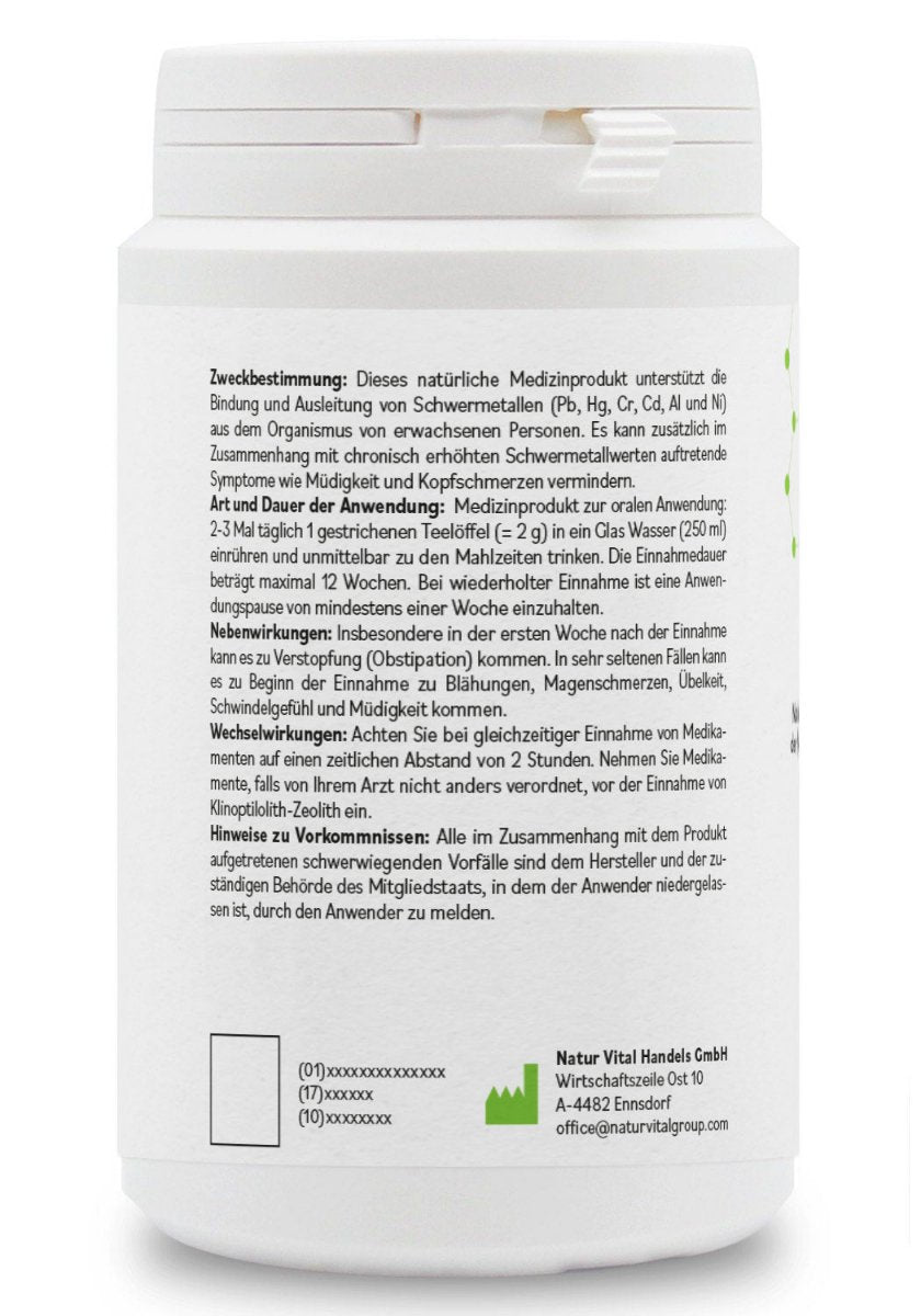 ZeolithMED detox powder 200g, medical device with CE certificate