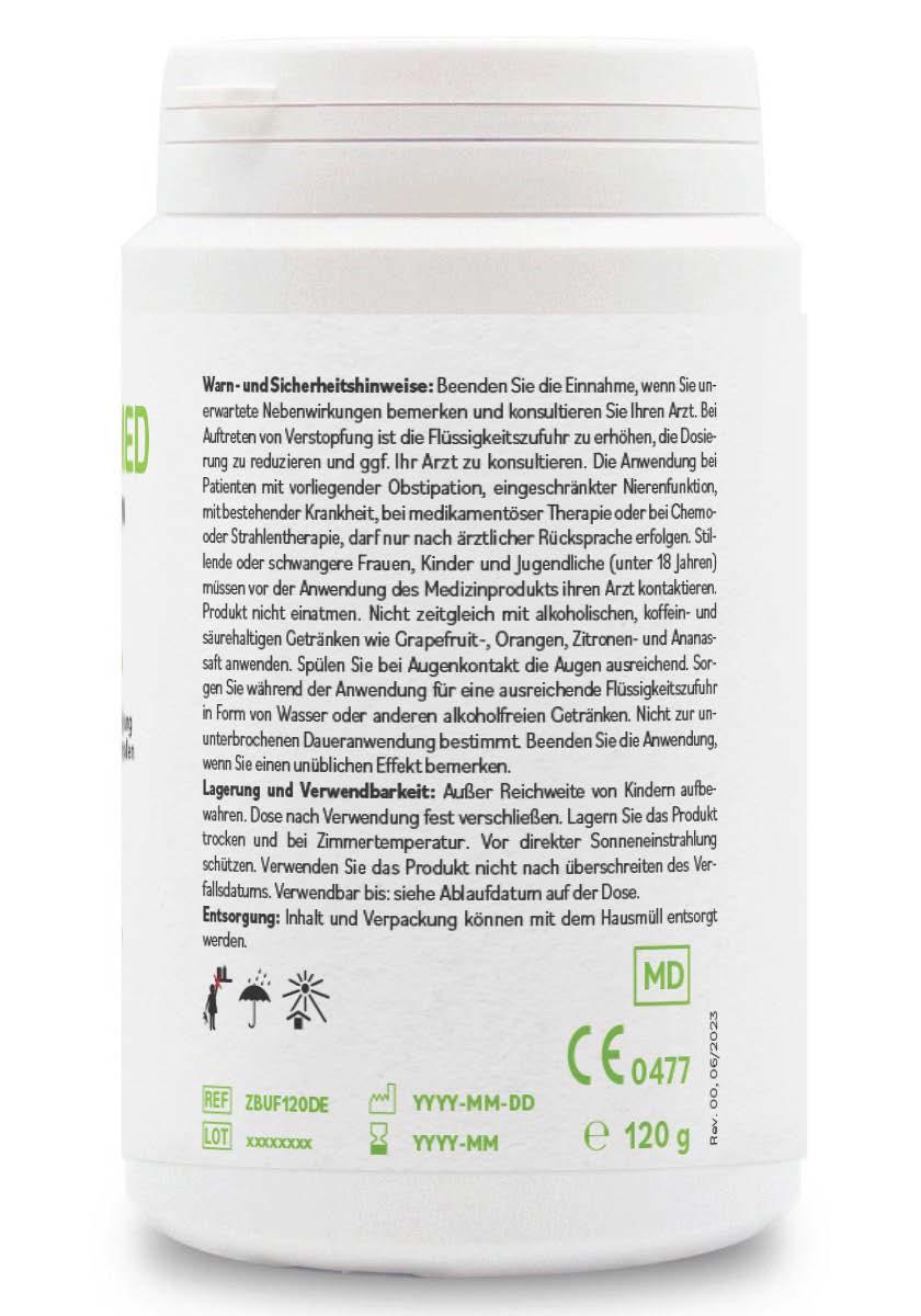ZeoBentMED Detox-Pulver ultrafein 120g, Medizinprodukt mit CE-Zertifikat