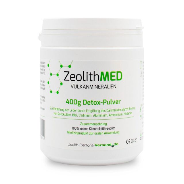 ZeolithMED Detox-Pulver 400g für 40 Tage, zur inneren Anwendung