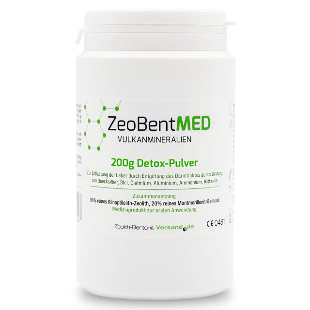 ZeoBentMED Detox-Pulver 200g Zeolith+Bentonit für 20 Tage