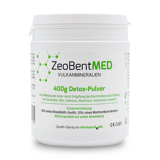 ZeobentMED Detox-Pulver 400g Zeolith+Bentonit für 40 Tage