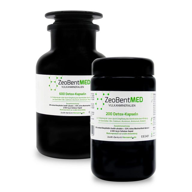 ZeobentMED 800 Detox-Kapseln für 133 Tage im Violettglas-Sparpack
