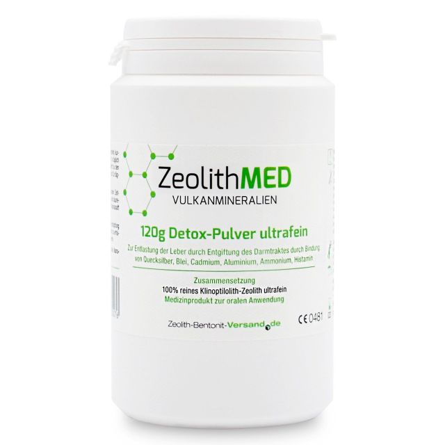 ZeolithMED Detox-Pulver ultrafein 120g für 40 Tage, zur inneren Anwendung