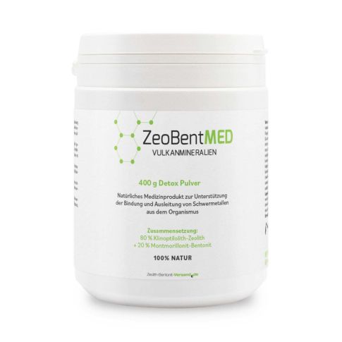 ZeoBentMED Detox-Pulver 400g, Medizinprodukt mit CE-Zertifikat